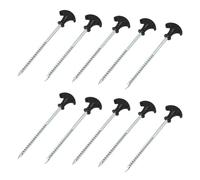 Homeponnew for durable and Long lasting Made of strong and for durable materials these T type tent peg ground nails are built to last They can for for use for use for use fo...