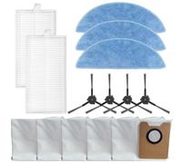 Homeponnew For ECOVACS Y1/Y1 Plus/Y1 PRO Accessories Kit with Side Brush, Filter, Mop Cloths and Dust Bags Replacement Parts for Vacuum Cleaner A