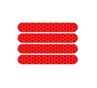 Homeponnew Front Rear Wheel Cover Reflective Sticker for 85 * 13mm 1 set Front Rear or cycle paths wind and rain Water-resistant and wear-resistant (Red)