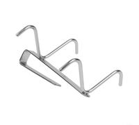 Homeponnew Heavy Duty Under Shelf Hook for Mugs Utensils(15.3CM) | Maximizes vertical space, keeps counters tidy, holds mugs cups utensils, sleek silvery finish