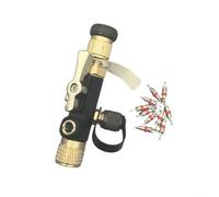 Homeponnew HVAC Valve Core Remover 1/4IN for R22 - Magnetic Knob Tool with Visual Window and 10 Cores(B)