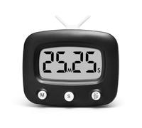 Homeponnew Large Screen Electronic Kitchen Timer with Countdown and Count-Up Functions, 99 Minutes 59 Seconds, Audible Signal, Energy-Saving Design, Black or Dark Green