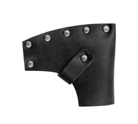 Homeponnew Leather for AXE Head Cover for Camping Hatchets & Axes - for DURABLE Protective Sheath, 9 x 10.5 cm, Black or Brown, 21 g (Black)