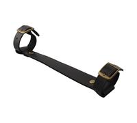 Homeponnew Leather for Bike Frame Carry Handle for Folding and Standard Bicycles - Adjustable, Lightweight (30g), 22.5 x 2.8 cm (black)