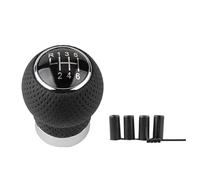 Homeponnew Leather Manual Gear Shift Knob for 5-Speed and 6-Speed Manual Transmissions with Aluminum Alloy Base and Ergonomic Round Ball Design (C)