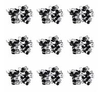 Homeponnew Metal Brake Pipe Clips with Rubber Lining for Secure Attachment of 3/16 Pipes, with Reinforced Mounting Holes for Stability and Vibration Protection(108)