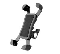 Homeponnew Mobile Phone Holder for Electric Scooters - Compatible with for M365 & ES2, Adjustable Clamp Mount, Fits Phones 6-9.5 cm Wide × 11-18.5 cm Tall, Plastic Construction, Black