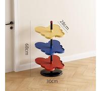 Homeponnew Multi-Layer Shoe Rack for Entryway Storage, 2-5 Tier Organiser with Space-Saving Design, ABS Construction, Cream Red White Dopamine Color Style 3 tier shoe rack