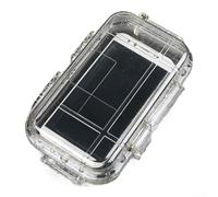 Homeponnew Outdoor Tool Storage Box with Waterproof Construction, Impact-Resistant ABS, Cushioning Pads for Electronics Protection, Perfect for Camping and Outdoor Exploration(Transparent)