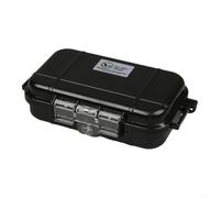 Homeponnew Outdoor Tool Storage Box with Waterproof Construction, Impact-Resistant ABS, Cushioning Pads for Electronics Protection, Perfect for Camping and Outdoor Exploration(Black)