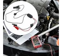 Homeponnew Parasitic Drain Tester for Automotive Battery Leakage Detection - Current Drain Test Tool with U-Shaped Terminal Clip, 4mm Copper Probe, and On/Off Safety Switch