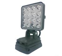 Homeponnew Portable 4inch Work Light with 16 LEDs, On-Handle USB Port for BOSCH Li-Ion Battery, for Outdoor and Field Use