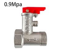 Homeponnew Pressure Relief Valve for Electric Water Heater 50L Below, 1/2 Inch Threaded Brass Safety Valve with 0.7/0.8/0.9 MPa Relief Pressure, DN15 G1/2 Compatible, Silver