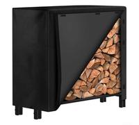 Homeponnew Protective Firewood Rack Cover Made With Waterproof Oxford Fabric And Ventilation Openings To Maintain Dryness And Air Circulation Outdoors(244x61x107cm)