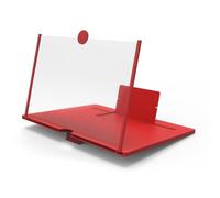Homeponnew Pull-Out Desktop Phone Screen Magnifier Stand with Adjustable Angle for Enhanced Viewing, Compatible with Smartphones and Tablets Red22*16.6 * 8