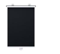 Homeponnew Retractable Car Sunshade Cover Roller Blind for All Vehicles, 40x125 cm, Silver Fabric with Suction Cups, Blocks 99% Glare and 90% Heat