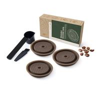 Homeponnew Reusable Silicone Lid Caps for VertuoLine Refillable Coffee Capsules - 3 Pack, Compatible with for Nespresso VertuoLine Reusable Capsules, Food-Grade Seal Protection (3 lids)