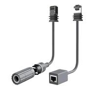 Homeponnew RJ45 Extension Adapter Cable for Starlink Gen 3 and Mini Dish, IP68 Waterproof, CAT 5E Ethernet Coupler for High-Speed Internet, 2-Pack