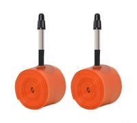 Homeponnew Road Bike Inner Tube, For 700C 18-32C For 20C 22C 23C 24C 25C 28C 30C 32C Rim Disc Brake, Aluminum Alloy French-Valve FV45mm, Sturdy Wear-resistant TPU-Material(2*FV45mm)