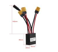 Homeponnew Simultaneous Charging and Discharging The dual battery connection adapter is equipped with a charging port allowing you to conveniently charge two batteries simul...