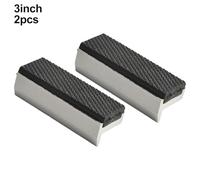 Homeponnew Soft Vice Jaws for Pads Covers - Multi-Purpose Protector for Any Metal Vice, Aluminum Alloy with Rubber, 3/4/5/6/8 Inch, Magnetic V-Shaped Design for Wood, Metal, Plastic, 2 Pack