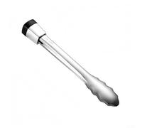 Homeponnew Stainless Steel BBQ Tongs with Locking Feature and Heat Resistant Design for Cooking on Grills Ovens and Safe Food Handling(27CM)