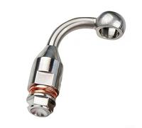 Homeponnew Stainless Steel M10 Motorcycle Brake Line Extension Bracket with 90 Degree Rotating Fisheye Joint，for Handlebar Height Adjustment，Effective Solution for Motorcycle Models