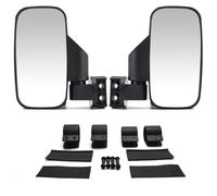 Homeponnew UTV Side View Mirror Assembly, Adjustable Rearview Mirrors for Polaris for Ranger 570, Black Plastic, 2-Piece Set