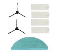 Homeponnew Vacuum Cleaner Replacement Parts Kit, Including 2 Side Brushes 1 Mop Cloth 4 Filters Set, For Cecotec For Conga 8090 Ultra Robot Vacuum Accessories, Easy Installation