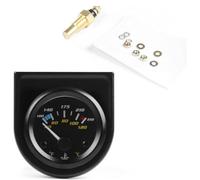Homeponnew Water Temperature Gauge for Car Dashboard with White Display, Fahrenheit Pointer, 100-250°F Range, Black Shell, Fit for Auto Modification