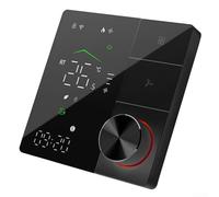 Homeponnew WiFi Thermostat for Air Conditioner, Smart Mobile App Control, Energy-efficient Scheduling, Seamless Integration, For Tuya-Compatible Systems(Black)