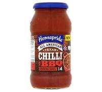 Homepride American Texan Chilli Smoky BBQ Cooking Sauce, 500 g Jar (Pack of 1)