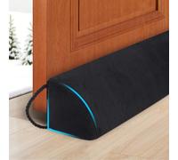 HomeProtect Under Door Draft Stopper 36 Inch Triangle Under Door Soundproofing Cold Air Black Wind/Breeze Noise Light Blocker Door Sweeps, Improved Triangle Design More Fits 0 to 2" Door Gaps