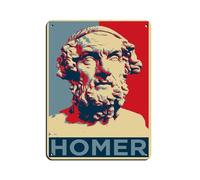 Homer (Philosopher) Art Tin Sign Vintage Metal Pub Club Cafe Bar Home Wall Art Decoration Poster Retro 12x16inch(30x40cm)
