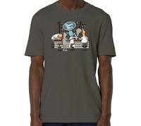 Homer Simpson Rick Sanchez Bender and Peter Griffin Men's T-Shirt - Grey - Large