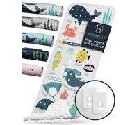 Homerella Children's Bath Mat 100 x 40 cm Bath Mat Non Slip Kids Antibacterial Extra Comfortable Including Hooks for Storage Children & Baby Bath Mat Non-Slip BPA Free and Machine Safe Shower Mat