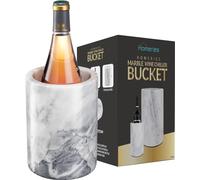 Homeries Marble Wine Chiller - Wine & Champagne Cooler for Parties, Dinner - Keeps Wine & Beverages Cold - Holds Any 750ml Bottle - White