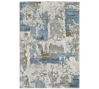 HomeRoots 508763 2 x 8 ft. Abstract Power Loom Machine Made Stain Resistant Runner Rug Multi Color