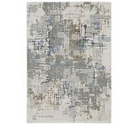 HomeRoots 508768 2 x 8 ft. Abstract Power Loom Machine Made Stain Resistant Runner Rug Multi Color