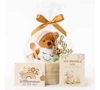 Homery Bay Girl ad Boy Diaer Cake with Pluh Toy Boho Diaer Bag Hadmade Bay Shower Gift with Bay Soo, Premium Diaer ad Orgaic Tea, Diaer Cake