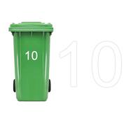 HOME'S FRIEND 4pack Bin Numbers for Wheelie Bins,Personalised Bin Stickers,Weatherproof Vinyl Dustbin Number Stickers,Custom Dustbin Labels with House Number Street Name