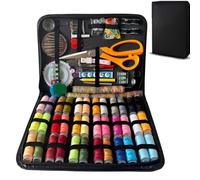 Home's Game Complete Sewing Kit with Storage Box - Home, Office, Travel - Includes Needles, Threads, Scissors, Measuring Tape, DIY Sewing, Emergency Repairs, Clothing Alterations