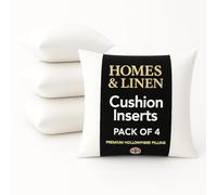 HOMES-LINEN 12" x 12" Cushion Inner Pads Square Insert Fillers- Pack of 4 (30 x 30 cm) Anti-Allergy Cushion Stuffer Inserts