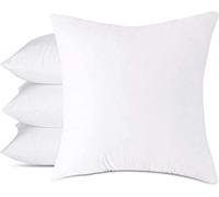 HOMES-LINEN 19” x 19” Cushion Inner Pads Square Insert Fillers- Pack of 4 (48 x 48 cm) Anti-Allergy Cushion Stuffer Inserts