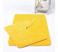 Homes & Linen Dolphin Lemon Bath Mats Non Slip Bathroom Mats 2 Piece Pedestal And Bath Mat Set