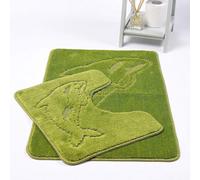 Homes & Linen Dolphin Lime Green Bath Mats Non Slip Bathroom Mats 2 Piece Pedestal And Bath Mat Set
