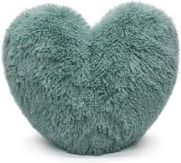 Homes & Linen Eddy Cuddles Heart Shape 3D Fleece Filled Cushion Soft Comfortable Warm & Cozy Home Decor Size 38Cm 100% Polyester Teddy Heart Cus