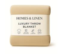 HOMES-LINEN Fleece Faux Fur Roll Mink Throws Soft Cosy Bed Blankets (Mink, King (200cm x 240cm))