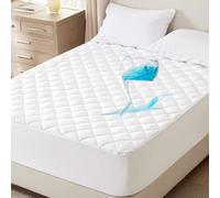 HOMES-LINEN Mattress Protectors Waterproof Quilted Super Soft Cosy Anti Allergy Non Noisy Fitted Mattress Protector (Single)