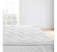 HOMES-LINEN Self Heating Thermal Mattress Topper Warm Cosy Mattress Pad Topper Featuring Heat Reflecting Foil and Thermal Lining to Retain Heat (Single)